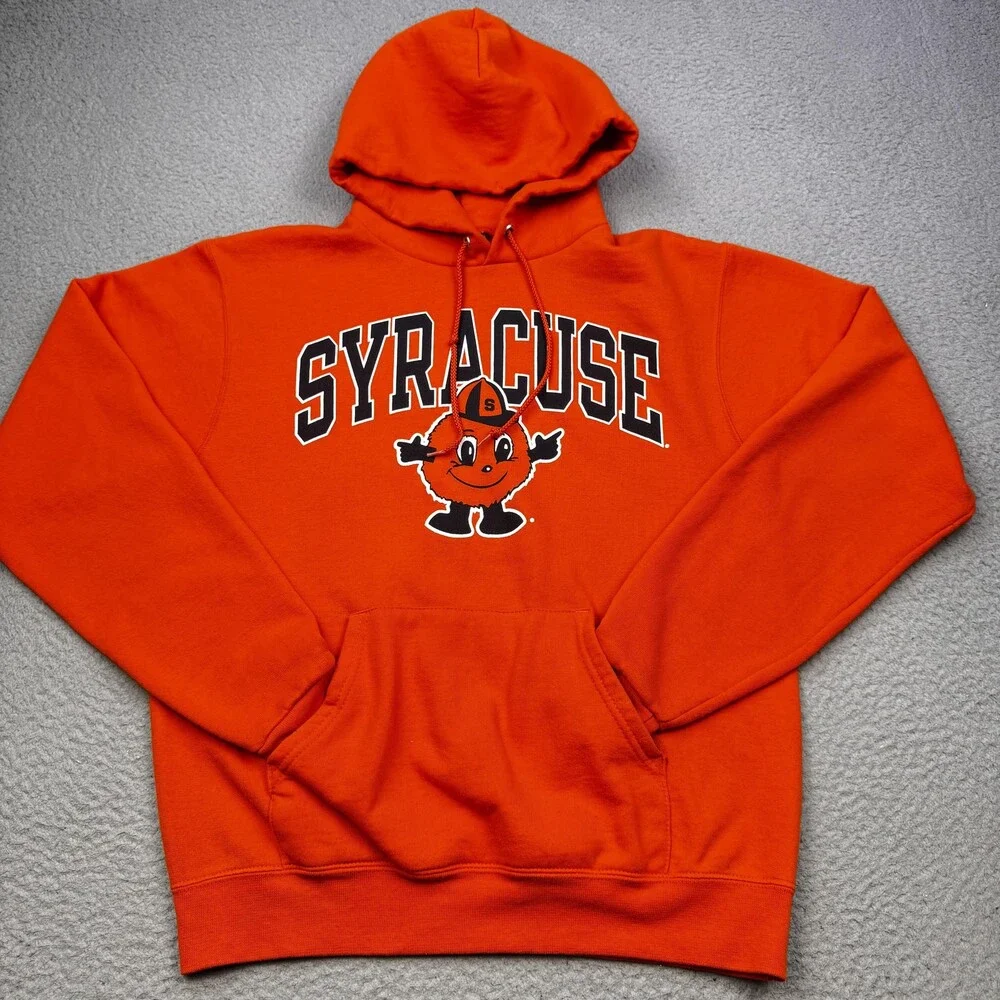 Syracuse Hoodie Mens Small Orange Champion Pullover Sweatshirt College Otto